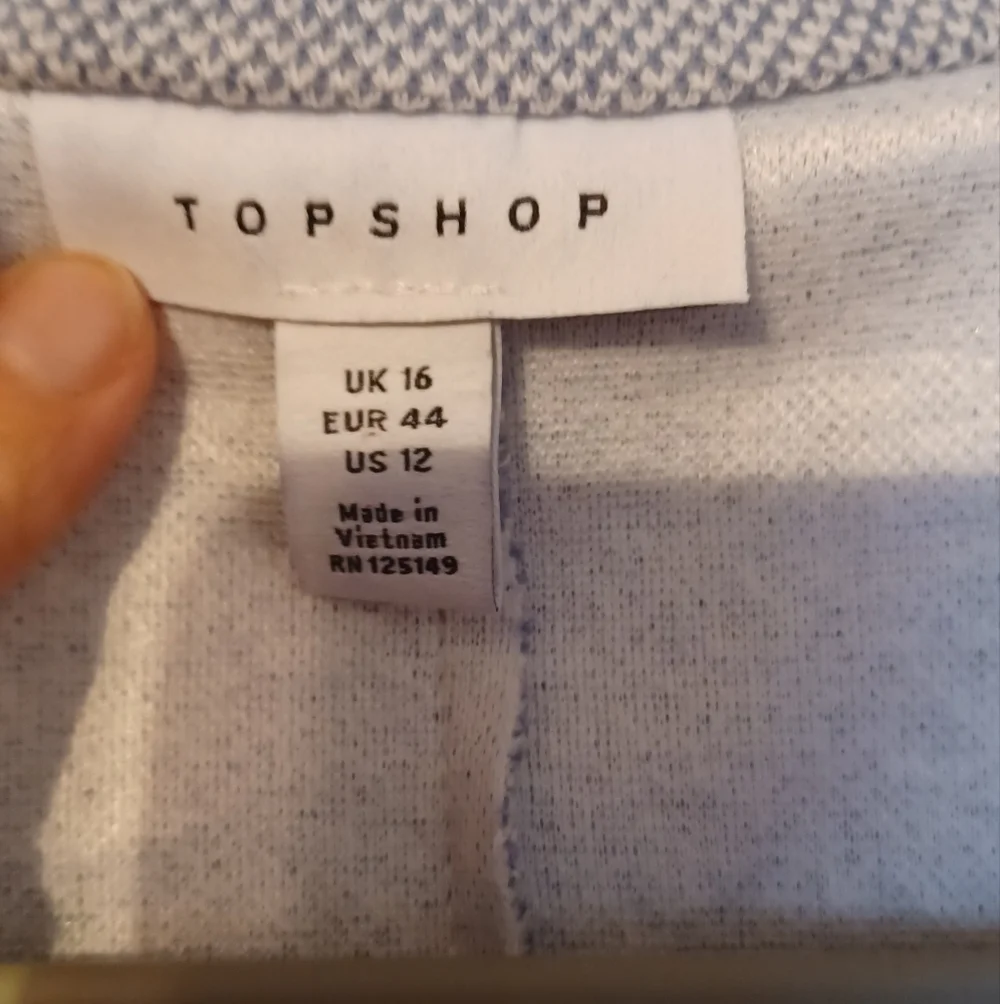 Topshop sweater jacket, size 12.